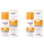 Eucerin® SUN PIGMENT CONTROL Gel-Crème Teinté SPF 50+ 2x50 ml crème protection solaire