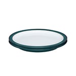 Denby - Greenwich Medium Plates Set of 2 - Green, White Dishwasher Microwave Safe Crockery 22cm - Glazed Ceramic Stoneware Tableware - Chip & Crack Resistant