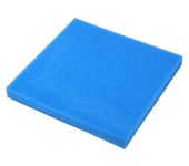 Dehner Aqua Filtre en Mousse pour Aquarium Bleu 50 x 50 x 5 cm