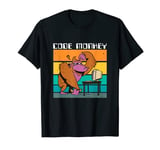 Code Monkey Gorilla Retro Coding Coder PC Nerd Geek Web Gift T-Shirt