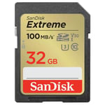 SanDisk 32GB Extreme 100MB/s UHS-I SDHC Memory Card