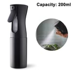 Hårsprayflaska, Fin Mist Sprayer, 200ml Salon Spray Hår Svart