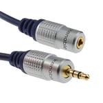 kenable Pure OFC HQ 3.5mm Jack to Stereo Jack Socket Headphone Extension Cable 5m [5 metres]
