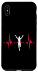 Coque pour iPhone XS Max Coureur rouge Pulse Line Winner Heartbeat Running Sport