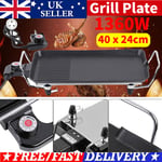 1360W Electric Grill Pan BBQ Barbecue Griddle Camping Cooking Indoor Outdoor New