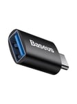 Baseus Ingenuity USB-C to USB-A adapter OTG (Black) USB hub - 1 port - Sort