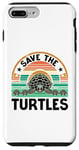Coque pour iPhone 7 Plus/8 Plus Save The Turtles, animal marin et amoureux des tortues de mer