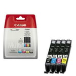Canon CLI551 Multipack Ink Cartridges, CLI-551BK CLI-551C CLI-551M CLI-551Y