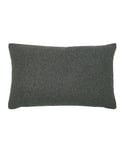 furn. Malham Shearling Fleece Rectangular Feather Filled Cushion - Grey - One Size