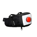 backpacke Mountain bike tail bag twill ultra light reflective bicycle bag with tail light riding equipment