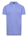 The Iconic Mesh Polo Shirt Tops T-shirts Polo Shirts Short-sleeved Polo Shirts Blue Ralph Lauren Kids