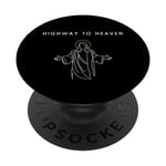 Highway To Heaven Jesus Halo - Minimalist Christian PopSockets Swappable PopGrip