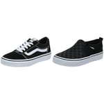 Vans Unisex Yt Asher Trainers, Checker 4.5 UK Men's Ward Sneaker, Suede Canvas C24