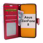 Crazy Horse Wallet Asus ZenFone 8 (ZS590KS) (Hotpink)
