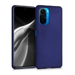 kwmobile TPU Case Compatible with Xiaomi Poco F3 - Case Soft Slim Smooth Flexible Protective Phone Cover - Metallic Blue