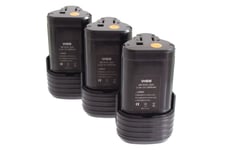 vhbw 3x Li-Ion Batterie 2000mAh pour outils électriques visseuse Worx WU025 Lampe comme Worx WA3509.