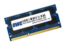 OWC 4.0GB PC3-10600 DDR3 1333MHz SO-DIMM 204 Pin CL9 Module de mise à niveau de la mémoire SO-DIMM (1 x 4GB, 1333 MHz, RAM DDR3, SO-DIMM), Mémoire vive, Bleu