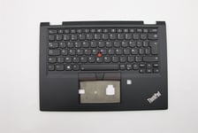 Lenovo Yoga X390 Keyboard Palmrest Top Cover Belgian Black Backlit 02HL652