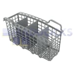 Indesit Universal 4-Compartment Grey Plastic Slimline Dishwasher Cutlery Basket