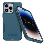 OtterBox iPhone 14 Pro Max (ONLY) Commuter Series Case - DONT BE BLUE (Blue), Slim & Tough, Pocket-Friendly, With Port Protection