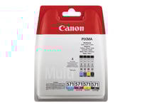 Canon Cli-571 Xl C/M/Y/Bk Photo Value Pack - 4-Pack - 11 Ml - Svart, Gul, Cyan, Magenta - Original - Bläckbehållare / Papperspaket - För Pixma Ts5050, Ts5051, Ts5053, Ts5055, Ts6050, Ts6051, Ts6052, Ts8051, Ts8052, Ts9050, Ts9055
