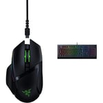Razer Basilisk Ultimate - Wireless Gaming Mouse with 11 Programmable Buttons Black & Cynosa V2 - Membrane Gaming Keyboard UK Layout | Black