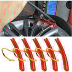 5PCS Däckbytare Skydd, Däck Byte Kant Sparare Verktyg, Däckbytare Monteringsskydd, Undvik Skrapmärken för Cykel Bil genom Däckbyte (Röd)