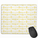 Fight Like A Kid Children's Cancer Positive Words Non-Slip Rubber Mouse Mat Mouse Pad for Desktops, Computer, PC and Laptops
