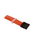 DUTZO Sleeved SATA Power Extension cable - Orange