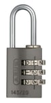 ABUS combination lock 145/20 Titanium - Luggage lock, locker lock and much more. - Aluminium padlock - individually adjustable numerical code - ABUS security level 3
