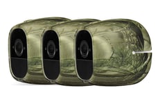 3 x Silicone Skins Compatible With Arlo Pro & Arlo Pro 2 Smart Security - 100% Wire-Free Cameras - by Wasserstein (3 Pack, Camouflage)