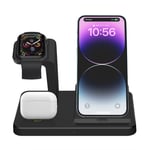 3in1 Fast Charging Station Stand For Apple Watch Ultra/8 iPhone 14 12 XS 11Pro 8