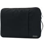 OneGET Laptop Sleeve for 2020 13 Inch Macbook Internal Fluff Laptop Bag With Accessory Pocket, Protective Carrying Case Cover for 13" Lenovo Dell Hp Asus Acer Chromebook(13-13.3Inch, Black)