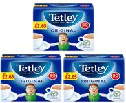 3 x 80 Tetley Original tea bags, Great Refreshing Taste Fresh Stock British Tea