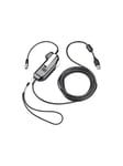 Poly - PTT (push-to-talk) headset adapter for headset - monaural no serial - TAA Compliant