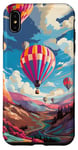 iPhone XS Max Colorful Hot Air Balloons Pop Art Style Case