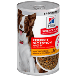 Hills Science Plan Adult Perfect Digestion Chicken Canned - Wet Dog Food 12 x 363 g