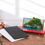 3d Phone Screen Magnifier Amplify Desktop Foldable Bracket Table Red