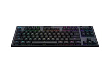 Logitech G915 TKL Tenkeyless LIGHTSPEED Wireless RGB Mechanical Gaming Keyboard - tastatur - QWERTZ - tysk - kulsort
