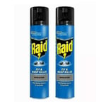 2 x Fly Wasp Killer Rapid Action Spray Can 300ml