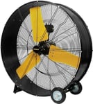 Stanley ST-36D-E Floor Fan - Mobile Construction Fan - 98 x 35 x 98 cm - Air Flow 22,610 m3/h - Metal - Black/Yellow