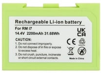 Extra Digitalt Batteri För Irobot Roomba I7, 14,4V, 2,2Ah, Li-Ion