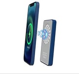 dyplay Magnet PowerBank Wireless Charger Portable Charger 5000mAh with Foldable Stand,MAX 15W Qi fast charge,Output USB Type-c,Quick Charge 3.0, for iPhone 12/12 Pro/11/11 Pro/SE, Samsung, HTC,iPad