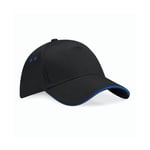 Beechfield Ultimate 5 Panel Cap - French Navy/Classic Red / One Size