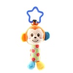 Baby Toys Rattle Tinkle Hand Bell Plush Stroller Toy F
