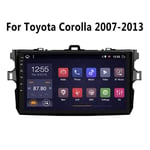 Navigation GPS Auto Autoradio Stéréo- pour Toyota Corolla 2007-2013, Lecteur MirrorLink avec Bluetooth Android WiFi FM USB 9 Pouces Nav 2 Din