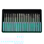 20 st 3 mm skaft diamant slipning skärhuvud borrbitar Dremel roterande snidning polering verktyg set (FMY)