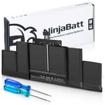 NinjaBatt Battery A1494 for Apple MacBook Pro Retina 15" [Mid & Late 2013 2014 Years] A1398 ME293 ME294 - High Capacity [11.26V/95Wh]