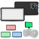 Lume Cube - LED Light RGB Panel Go - Adjustable Panel Go - Intelligent LCD Display - Photo Video Lighting - Long Battery Life - 3200 to 5600K adjustable color temperature