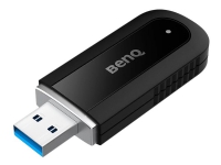 BenQ WD02AT - Nettverksadapter - USB 2.0 - 802.11ax, Bluetooth 5.2 - svart